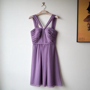 NWOT • David’s Bridal • Chiffon Bridesmaid Dress 0